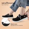 imageSTQ Womens Orthopedic LoafersLightweight Casual Boat Shoes for Plantar FasciitisBlack