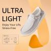 imageSTQ Womens Orthopedic LoafersLightweight Casual Boat Shoes for Plantar FasciitisLight Grey