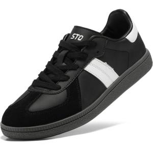 imageSTQ Orthopedic Retro Low Top Sneakers Women Fashion Tennis Skate ShoesBlack White