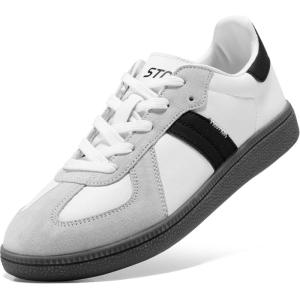 imageSTQ Orthopedic Retro Low Top Sneakers Women Fashion Tennis Skate ShoesClassic White Black