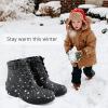 imageSTQ Boy Duck Boots Kids Waterproof Snow Boots Insulated Winter Boots LittleBig KidAll Black