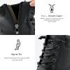 imageSTQ Boy Duck Boots Kids Waterproof Snow Boots Insulated Winter Boots LittleBig KidAll Black