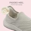 imageSTQ Slip on Sneakers Women Walking Shoes Tennis Arch Support Lightweight Breathable Mesh Maternity Elderly Nurse Orthopedic Plantar Fasciitis Standing Comfort Workout Gym TravellingTaupe