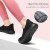 imageSTQ Slip on Sneakers Women Walking Shoes Tennis Arch Support Lightweight Breathable Mesh Maternity Elderly Nurse Orthopedic Plantar Fasciitis Standing Comfort Workout Gym TravellingAll Black