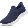 imageSTQ Slip on Sneakers Women Walking Shoes Tennis Arch Support Lightweight Breathable Mesh Maternity Elderly Nurse Orthopedic Plantar Fasciitis Standing Comfort Workout Gym TravellingNavy