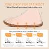 imageToddler Wide Toe Box ShoesBoys Barefoot Shoes Kids Walking Shoes Boy Sneakers NonSlip Zero Drop ShoesToddler First Walking Shoes Comfort Tennis Outdoor ActivitiesBeige White Lined