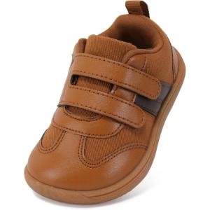 imageToddler Wide Toe Box ShoesBoys Barefoot Shoes Kids Walking Shoes Boy Sneakers NonSlip Zero Drop ShoesToddler First Walking Shoes Comfort Tennis Outdoor ActivitiesBrown