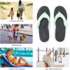 imageSTQ Orthopedic Flip Flops for Women  Memory Foam Flipflops for Plantar Fasciitis with Arch Support Pain ReliefMint Green