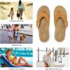 imageSTQ Orthopedic Flip Flops for Women  Memory Foam Flipflops for Plantar Fasciitis with Arch Support Pain ReliefOre Brown