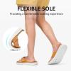 imageSTQ Orthopedic Flip Flops for Women  Memory Foam Flipflops for Plantar Fasciitis with Arch Support Pain ReliefOre Brown