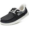 imageSTQ Fur Lined Slip on Loafers for Women Plantar Fasciitis Relief Sneakers Comfort Orthopedic Maternity Shoes for TravelDark Grey