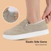 imageSTQ Loafers for Women Memory Foam Slip On Sneakers EleeS Quilted 10 Comfort Fall ShoesTaupe Lined