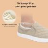 imageSTQ Loafers for Women Memory Foam Slip On Sneakers EleeS Quilted 10 Comfort Fall ShoesTaupe Lined