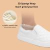 imageSTQ Loafers for Women Memory Foam Slip On Sneakers EleeS Quilted 10 Comfort Fall ShoesWhite Lined