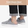 imageSTQ Womens Orthopedic Sneakers with Foldable Heel  Lightweight Breathable Tennis Shoes for Walking Travel ampamp Business Casual WearMedium Grey