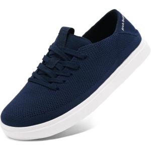 imageSTQ Womens Orthopedic Sneakers with Foldable Heel  Lightweight Breathable Tennis Shoes for Walking Travel ampamp Business Casual WearNavy