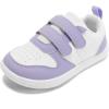 imageSTQ Toddler Wide Toe Box Barefoot Shoes Boys Girls Kids Sneakers Non Slip Lightweight Zero Drop Comfortable Tennis Walking Running School Athletic Casual Indoor OutdoorMint Purple