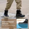imageSTQ Womens Duck Boots Waterproof Winter Snow Boot Warm Cozy for Cold Weather Non SlipAll Black