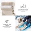 imageSTQ Womens Duck Boots Waterproof Winter Snow Boot Warm Cozy for Cold Weather Non SlipBeige White