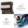 imageSTQ Womens Duck Boots Waterproof Winter Snow Boot Warm Cozy for Cold Weather Non SlipBlack Brown