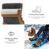 imageSTQ Womens Duck Boots Waterproof Winter Snow Boot Warm Cozy for Cold Weather Non SlipBrown Grey