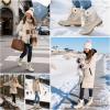 imageSTQ Womens Winter Duck Boots Waterproof Cold Weather Snow BootsWarm Wood