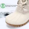 imageSTQ Womens Winter Duck Boots Waterproof Cold Weather Snow BootsWarm Wood