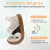 imageToddler Wide Toe Box Barefoot Shoes Boys Girls Sneakers Zero Drop Kid Tennis Running Shoes Lightweight NonSlip Comfortable Infant First Walking Shoe Outdoor Activities SchoolBeige White