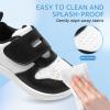 imageToddler Wide Toe Box Barefoot Shoes Boys Girls Sneakers Zero Drop Kid Tennis Running Shoes Lightweight NonSlip Comfortable Leather First Walking Shoe Outdoor Activities SchoolBlack White