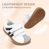 imageToddler Wide Toe Box Barefoot Shoes Girls Boys Sneakers Zero Drop Fashion Kid Tennis Running Shoes Lightweight NonSlip Comfortable First Walking Shoe Outdoor Activities SchoolClassic White Black