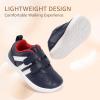 imageToddler Wide Toe Box Barefoot Shoes Girls Boys Sneakers Zero Drop Fashion Kid Tennis Running Shoes Lightweight NonSlip Comfortable First Walking Shoe Outdoor Activities SchoolNavy