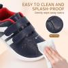 imageToddler Wide Toe Box Barefoot Shoes Girls Boys Sneakers Zero Drop Fashion Kid Tennis Running Shoes Lightweight NonSlip Comfortable First Walking Shoe Outdoor Activities SchoolNavy