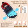 imageToddler Wide Toe Box Barefoot Shoes Girls Boys Sneakers Zero Drop Fashion Kid Tennis Running Shoes Lightweight NonSlip Comfortable First Walking Shoe Outdoor Activities SchoolNavy
