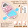 imageToddler Wide Toe Box Barefoot Shoes Girls Boys Sneakers Zero Drop Fashion Kid Tennis Running Shoes Lightweight NonSlip Comfortable First Walking Shoe Outdoor Activities SchoolWater Pink