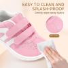 imageToddler Wide Toe Box Barefoot Shoes Girls Boys Sneakers Zero Drop Fashion Kid Tennis Running Shoes Lightweight NonSlip Comfortable First Walking Shoe Outdoor Activities SchoolWater Pink