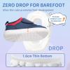 imageToddler Wide Toe Box Shoes Barefoot Sneakers Girls Boys Zero Drop First Walking Running Tennis Grounding ShoesNavy White