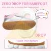 imageToddler Wide Toe Box Shoes Barefoot Sneakers Girls Boys Zero Drop First Walking Running Tennis Grounding ShoesSilver Pink