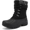 imageSTQ Womens Duck Boots Waterproof Winter Snow Boot Warm Cozy for Cold Weather Non SlipAll Black