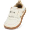 imageToddler Wide Toe Box Barefoot Shoes Boys Girls Sneakers Kids Tennis Shoes Preschool Non Slip Lightweight Comfortable First Walking Shoes Running Outdoor ActivitiesBeige Brown