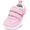 imageToddler Wide Toe Box Barefoot Shoes Boys Girls Sneakers Zero Drop Kid Tennis Running Shoes Lightweight NonSlip Comfortable Infant First Walking Shoe Outdoor Activities SchoolWater Pink