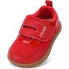 imageToddler Wide Toe Box Barefoot Shoes Boys Girls Zero DropBaby First Walking Shoes Glitter Little Kids Sneakers NonSlip Preschool Running Tennis Canvas Casual Preschool Outdoor ActivitiesRed Glitter