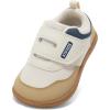 imageToddler Wide Toe Box Shoes Barefoot Sneakers Girls Boys Zero Drop First Walking Running Tennis Grounding ShoesBeige Brown