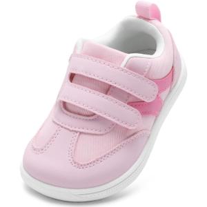 imageToddler Lightweight Slip on Sneakers Boys Barefoot Shoes Kids Walking Shoes Boy Sneakers Toddler First Walking Shoe Comfort Tennis ActivitiesWater Pink