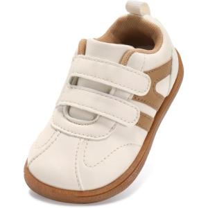 imageToddler Wide Toe Box Barefoot Shoes Girls Boys Sneakers Zero Drop Fashion Kid Tennis Running Shoes Lightweight NonSlip Comfortable First Walking Shoe Outdoor Activities SchoolBeige Brown