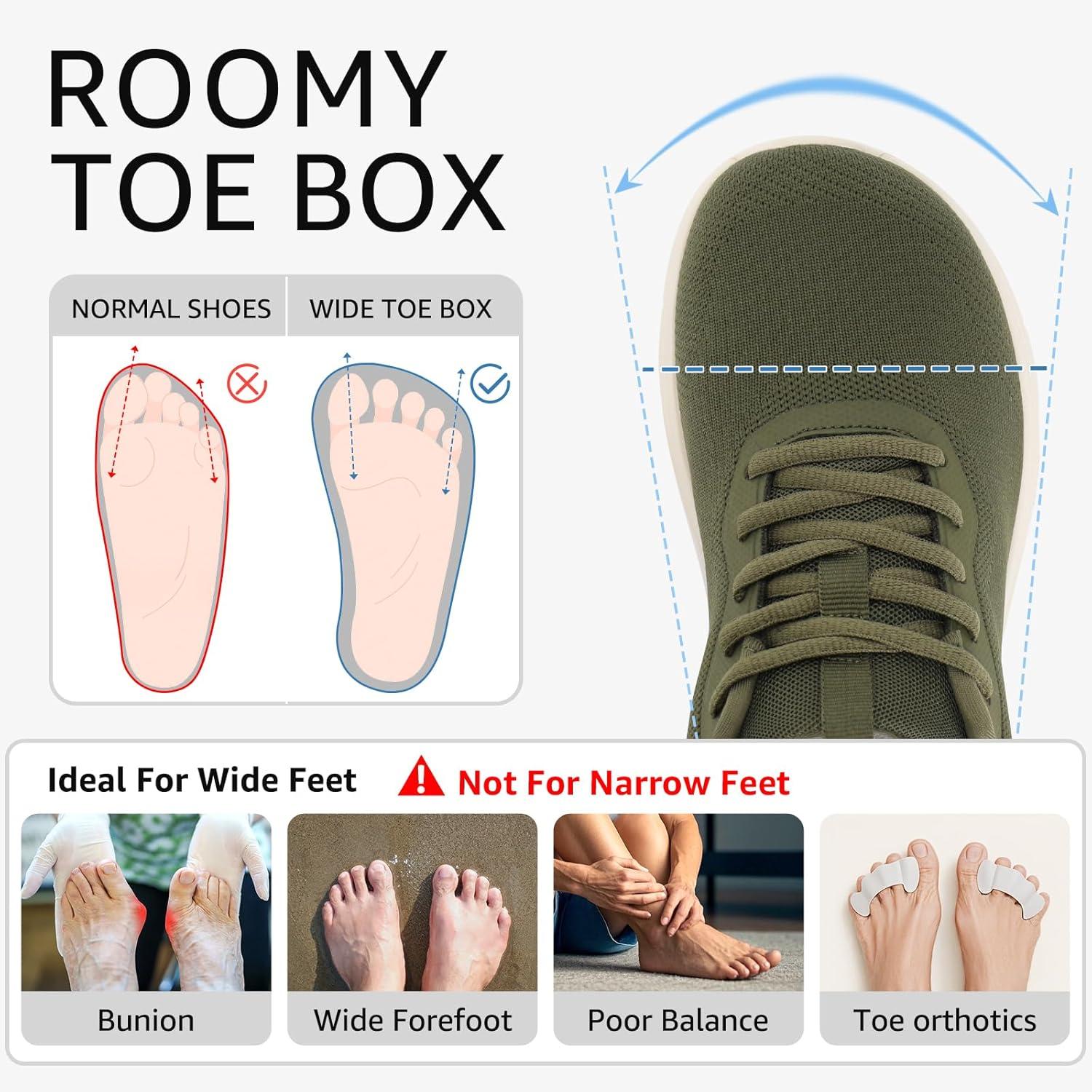 imageSTQ Womens Wide Toe Box Shoes Comfortable Orthopedic Sneakers for Plantar Fasciitis BunionsArmy Green