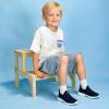 imageSTQ Kids Slip on Sneakers for Big Boys Breathable School Lightweight Gym Non Slip Boys Shoes Navy Size 6 Big Kid
