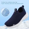 imageSTQ Kids Slip on Sneakers for Big Boys Breathable School Lightweight Gym Non Slip Boys Shoes Navy Size 6 Big Kid
