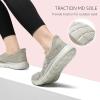imageSTQ Slip on Sneakers Women Walking Shoes Orthopedic Tennis Arch Support Orthopedic Maternity Elderly Plantar Fasciitis Standing Comfort Workout TravellingTaupe