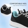 imageSTQ Wide Toe Box Walking Shoes Women Orthopedic Swollen Feet Diabetic Tennis Running Sneakers for Plantar Fasciitis Arch Support BunionsBlack White