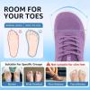 imageSTQ Wide Toe Box Walking Shoes Women Orthopedic Swollen Feet Diabetic Tennis Running Sneakers for Plantar Fasciitis Arch Support BunionsGrey Purple